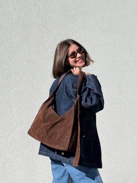 Crush Suede Chocolate
