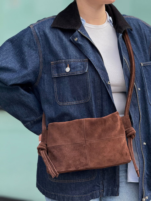 Molly Mini Suede Chocolate