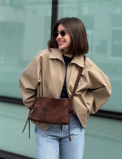 Molly Mini Suede Chocolate