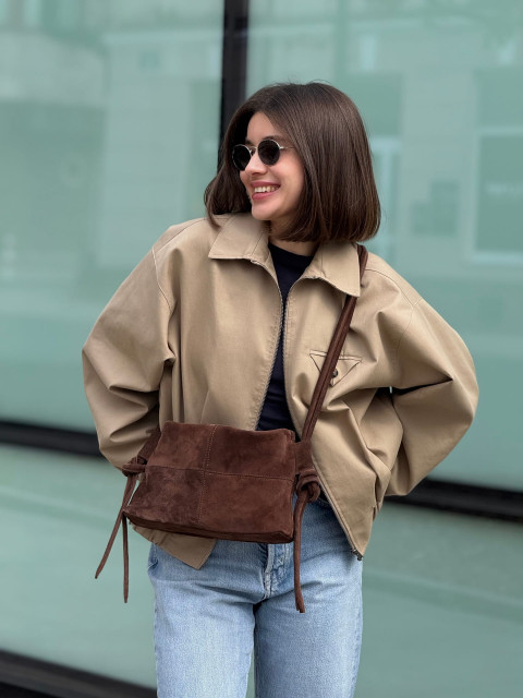 Molly Mini Suede Chocolate