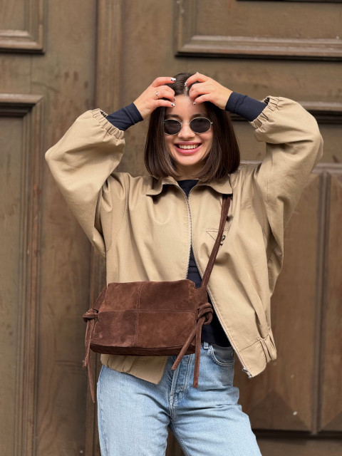 Molly Mini Suede Chocolate